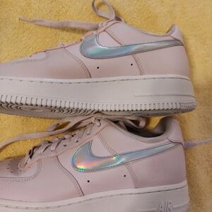 Nike Air Force 1 Low Pink Iridescent Size 7.5